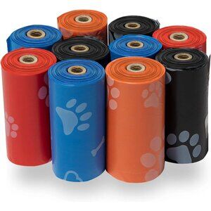 Dog Poop Bags 150 Bags for Waste Refuse Cleanup, Doggy Roll Replacements for Out